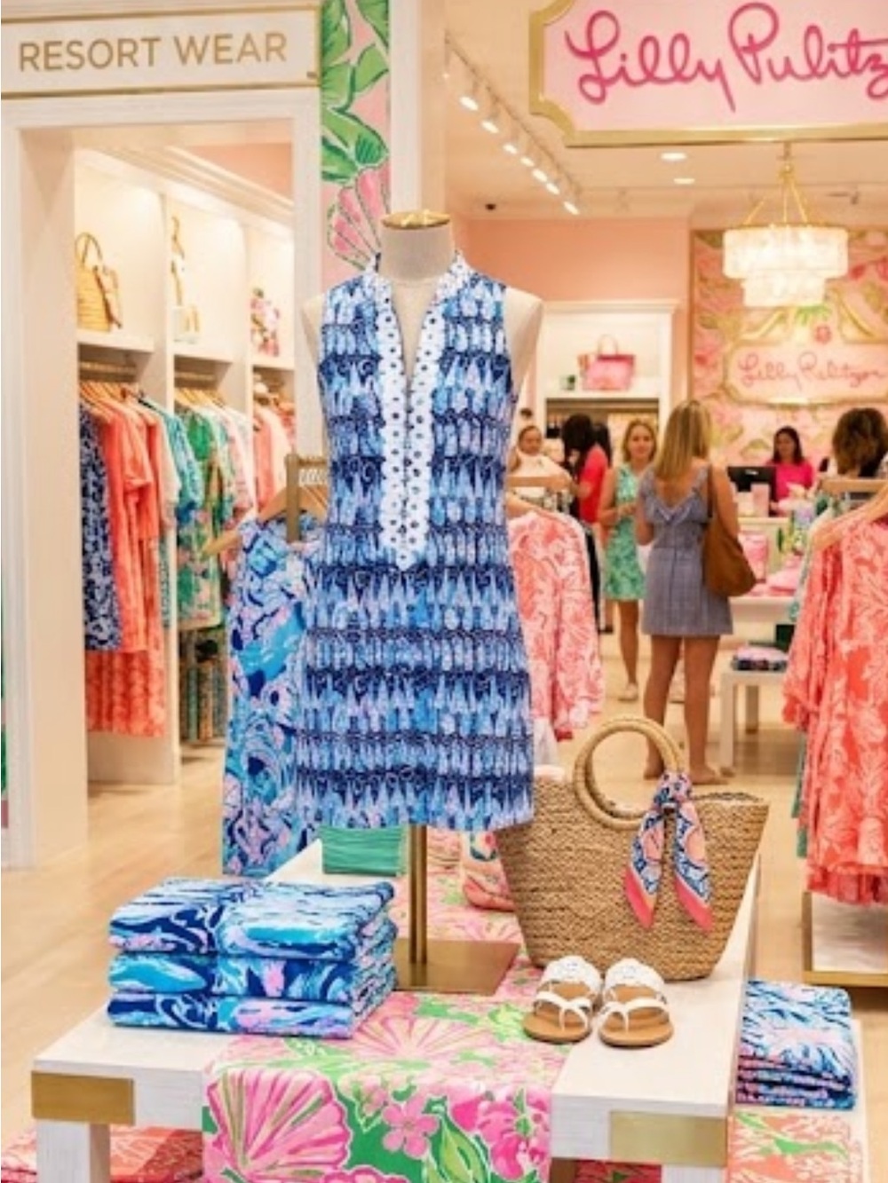 Lilly Pulitzer Jane Shift Dress Low Tide Navy Sails